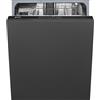 SMEG lavastoviglie incasso a scomparsa,60 cm, numero di coperti 13 ,nero classe energetica d-ST211DS