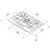 Elleci, Piano Cottura a Gas, Keratek Plus, Plano Plus 75, 5 Fuochi, 75x51 cm, Grigio Tortora - PKPP75193CS - FUORI PRODUZIONE