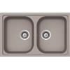 SCHOCK Lavello Lithos N200S Grigio Tortora, Linea Lithos, 79X50 cm, Cristalite Plus - LITN200SA42N