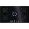 ELECTROLUX Piano Cottura a Gas 5 Fuochi Serie 800 Flamelight 90cm, Nero - KGG953753K