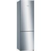 BOSCH Frigorifero Combinato a Libera Installazione, Serie 4, h 203 cm, Capacità 363 Lt, Classe Energetica D, Inox Look - KGN392LDC