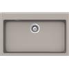 SCHOCK Lavello 1 Vasca, Linea PRIMUS N100 XL, 79X50 cm, Installazione Standard / Sottotop Positivo, Cristalite Grigio Tortora - PRIN100AP42