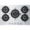 FRANKE Piano Cottura a Gas Mythos Steel Pro FHCR 755 4G TC HE XA C, 75 cm, Inox Satinato - 106.0496.076