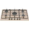 Hotpoint Ariston Piano Cottura a Gas, 5 Fuochi, Avena, 75 cm - PCN 750 T (AV)R/HA
