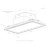 ELICA Cappa a Soffitto, Linea ILLUSION H30 WH/A/100, 100 cm, Bianco + Cornice Bianca - PRF0146251 - FUORI PRODUZIONE - SOSTITUITA DA PRF0146251B