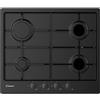 CANDY Piano Cottura a Gas, Linea IDEA, 60 cm, 4 Fuochi, Nero - CHW6BRBB