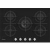 CANDY Piano Cottura a Gas, 75 cm, 5 Fuochi, Vetro Nero - CVG74WTB