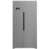BEKO Frigorifero Side by Side, Libera Installazione, Classe Energetica E, Total No-Frost, Capacità 580 L, 91cm, Metal Look - GN1603140XBN