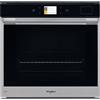 WHIRLPOOL Forno Elettrico con Vapore Pirolitico, Linea W COLLECTION, Capacità 73 Lt, Classe Energetica A+, Acciaio Inox + Vetro Nero - W9OS24S1P