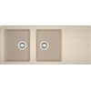 FRANKE Lavello 2 Vasche, Serie Boston BFG 621, Installazione Standard, 116 cm, Fragranite Avena - 114.0276.594