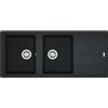 FRANKE Lavello 2 Vasche, Serie Boston BFG 621, Installazione Standard, 116 cm, Fragranite Nero - 114.0276.591