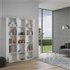 Itamoby Libreria in legno Bianco 137x200h cm con 3 elementi e vani trapezoidali TREK