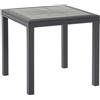 Bica Tavolo quadrato 80x80cm per interno ed esterno in polipropilene DALLAS ANTRACITE - Bica