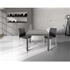 LIBEROSHOPPING Tavolo quadrato 90x90 allungabile a 180 cm apribile a libro in finitura Cemento - LIBEROSHOPPING