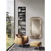 Capodarte Specchio rettangolare DUNE 98x168 cm con cornice in vetro Bronzo