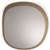 Capodarte Specchio sagomato 120x123 cm FILL con cornice Bronzo