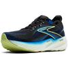 BROOKS Glycerin 22, Sneaker Uomo, Black/Cobalt/Neo Yellow, 44 EU Larga