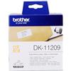 Brother ORIGINAL Brother Etichette Nero su bianco DK-11209 etichette in carta per indirizzi, 29x62 mm bianco 800 et./ruolo