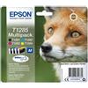 Epson ORIGINAL Epson Multipack nero / ciano / magenta / giallo C13T12854012 T1285 ~820 Seiten 4 cartucce d'inchiostro: T1281 + T1282 +