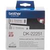 Brother ORIGINAL Brother Etichette nero / Blu / Bianco DK-22251