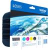 Brother ORIGINAL Brother Multipack nero / ciano / magenta / giallo LC-985 LC985VALBPDR ~1080 Seiten 4 cartucce d'inchiostro LC-985: Bk+C