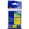 Brother ORIGINAL Brother Nastro Nero su giallo TZe-611 TZ-611 6 mm x 8 m, laminato
