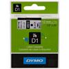 DYMO ORIGINAL DYMO Nastro Nero su bianco S0720530 45013 12mm x 7m, Standard-D1-ruolo