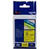 Brother ORIGINAL Brother Nastro Nero su giallo TZe-621 TZ-621 9 mm x 8 m, laminato