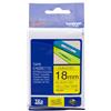 Brother ORIGINAL Brother Nastro Nero su giallo TZe-641 TZ-641 18 mm x 8 m, laminato