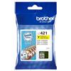 Brother ORIGINAL Brother Cartuccia d'inchiostro giallo LC421Y LC-421Y ~200 Seiten