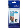 Brother ORIGINAL Brother Cartuccia d'inchiostro ciano LC424C LC-424C ~750 Seiten