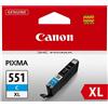 Canon ORIGINAL Canon Cartuccia d'inchiostro ciano CLI-551C XL 6444B001 ~665 Seiten 11ml Cartuccie d´inchiostro