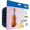 Brother ORIGINAL Brother Multipack nero / ciano / magenta / giallo LC-127XL+LC-125XL LC127XLVALBPDR ~4800 Seiten 4 cartucce d'inchiostro