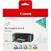 Canon ORIGINAL Canon Multipack nero / ciano / magenta / giallo / Rosso PGI-72 6402B009 ~4297 Seiten 5 cartucce PGI-72: MBK +C +M +Y +R