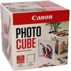 Canon ORIGINAL Canon Carta Rosa PP-201 5x5 Photo Cube Creative Pack + 13x13 cm Fotopapier 40 Blatt