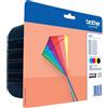 Brother ORIGINAL Brother Multipack nero / ciano / magenta / giallo LC-223 LC223VALBPDR ~2200 Seiten 4 cartucce d'inchiostro: 1x nero, ci