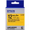 Epson ORIGINAL Epson Nastro Nero su giallo LK-4YBP C53S654008