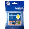 Brother ORIGINAL Brother Cartuccia d'inchiostro giallo LC521Y LC-521Y ~500 Seiten