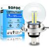 SOFOC H4 Lampadina LED 9003/HB2 Faro Bianco 6V 12V 24V Compatibile 6-30V AC/DC 2W G40 1:1 Design Con La Lampada Alogena Originale 1 Pcs