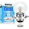 SOFOC H4 Lampadina LED 9003/HB2 Faro Bianco Caldo 6V 12V 24V Compatibile 6-30V AC/DC 2W G40 Design 1:1 Con Lampada Alogena Originale 1 Pcs
