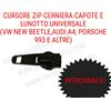 Cursore Zip Capote E Lunotto Per Vw New Beetle, Audi A4, Bmw,porsche 993,996 E Altre