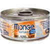 MONGE NATURAL TONNO DEL PACIFICO CON SALMONE 80GR Prezzo x 24 unità