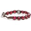 TAMASHII BRACCIALE RUOTA DELLA PREGHIERA UNISEX CON PIETRE AGATA ROSSA BHS1100-34