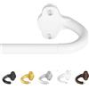TVWOO Wrap Around Curtain Rods,White Curtain Rods 66 to 120 Inch,5/8 Inch Adjustable Blackout Curtain Rod with Brackets,Room Darkening Single Window Rod,Metal Hidden Curved Drapery Rods 66-120,White