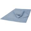 Ruggeri - Set 2 Tappeti Bagno 50x80 cm - 100% Cotone Extra Morbido - Collezione Let's Color! (Azzurro)