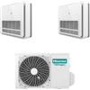 Hisense Climatizzatore a Console Dual Split AKT 9+9 con 2AMW52U4RXC Inverter R32 Wi-Fi Optional Classe A++ ,