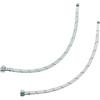 LEADAHEAD Connettori flessibili per rubinetto M10 (10 mm) x 1/2, lungo 40 cm, tubo flessibile per miscelatore monoblocco, coppia di tubi di alimentazione dell'acqua intrecciati in acciaio inossidabile (2 pezzi