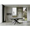 Itamoby Tavolo Volantis Evolution piano Cemento 90x180 Allungato 440 telaio Antracite