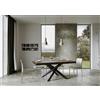 Itamoby Tavolo Volantis Evolution piano Noce 90x180 Allungato 440 telaio Antracite