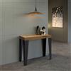 Itamoby Consolle 90x40 cm Allungabile Fino a 3 metri Flame Quercia Natura da 14 posti - Itamoby